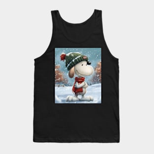 Clash: Snoopy Vs Cleveland Indians Logo Tank Top